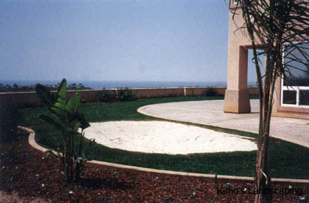 concrete designed landscaping
