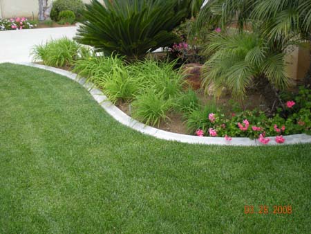 smooth landscape curbs